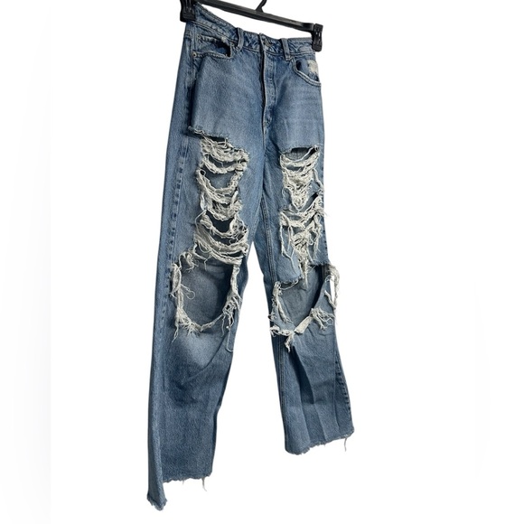 Garage High-Waisted Distressed Button Fly Jeans | Size 0 - Picture 2 of 8